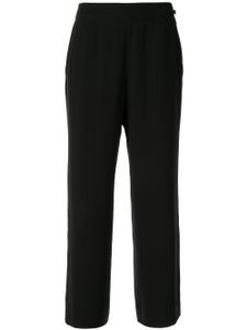 Chanel Pre-Owned flared cropped trousers - Black