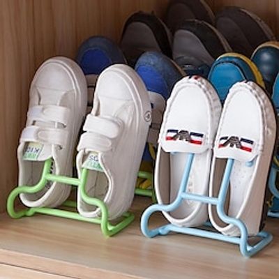 2pcs Shoe Rack Stand, Space Saving Simple Shoe Rack, Free Installation Multifunctional Drying Shoe Rack For Rental Dormitory Lightinthebox