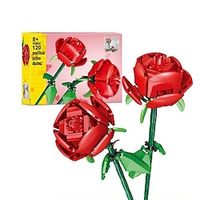 Small Particles Compatible With 40460 Assembled Flower Rose Series Aldult Girlfriend Gift Flowers Rose Building Block Bouquet Valentine's Day for Girls Lightinthebox - thumbnail