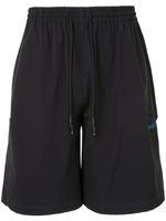 Off Duty logo drawstring shorts - Black - thumbnail