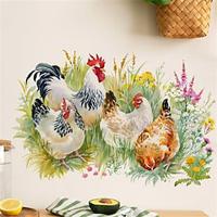 Rustic Farmhouse Chicken Wall Decals for Bedroom, Living Room, Foyer - Home Décor Stickers Lightinthebox