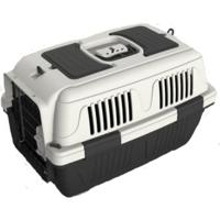 Nutrapet Dog Cat Carrier Box Closed Top Dark Grey L57Cmsx W37Cms X H35Cms