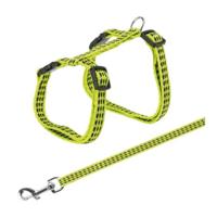 Trixie Reflecting Harness With Leash For Cats - Lime - 22-42CM