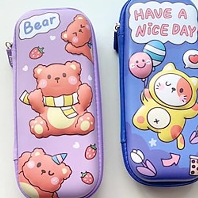 PencilCasePenPouchMarkerBag Waterproof Cartoon Creative EVA for School Student Kids miniinthebox