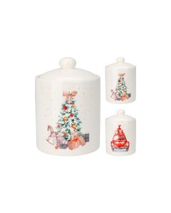 Koopman Storage Jar 10 x 14 cm Christmas Assorted 1 Piece