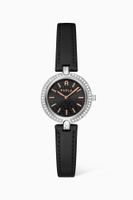 Logo Links Leather Quartz Watch, 28mm Logo Links Leather Quartz Watch, 28mm