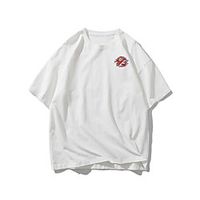 Men's Unisex T shirt Hot Stamping Crane Animal Plus Size Print Short Sleeve Casual Tops 100% Cotton Basic Casual Fashion White Lightinthebox - thumbnail