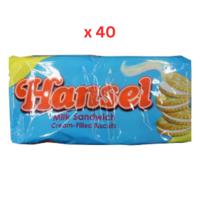 Hansel Milk Sandwich Cream Filled Biscuits, 10 X 31G - Pack Of 1 Pack Of 40 (UAE Delivery Only)