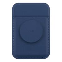 UNIQ Flixa Magnetic Card Holder And Pop-Out Grip-Stand - Navy Blue