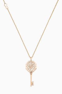 Muftah Turath Small Diamond Pendant in 18kt Rose Gold