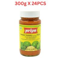 Priya Mango Thokku Pickle In Oil 300g Pack of 24