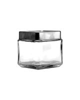 Anchor Hocking 1 Quart Stackable Jar with Brushed Aluminum Lid