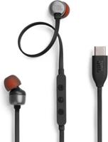 JBL Tune 310C Headphones Wired In-Ear Headphones Pure Bass Sound, Microphone and USB-C Port- Black
