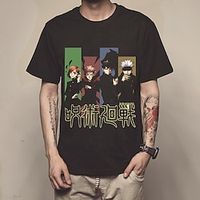 Inspired by Jujutsu Kaisen Gojo Satoru T-shirt Cartoon 100% Polyester Anime Harajuku Graphic Kawaii T-shirt For Men's  Women's  Couple's Lightinthebox - thumbnail