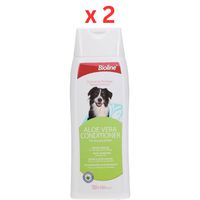 Bioline Aloe Vera Dog Conditioner White 250ml (UAE Delivery Only) (Pack of 2) Bioline Aloe Vera Dog Conditioner White 250ml (UAE Delivery Only) (Pack of 2)