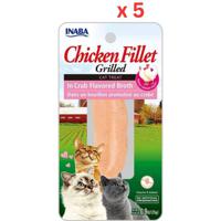 Inaba Chicken In Crab Broth 25 G /Per Pc (Pack of 5)