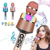 Portable Wireless Bluetooth Karaoke Microphone Home KTV Handheld Microphone Multifunctional Music Speaker Record Microphones for IOS Android Phone Computer Lightinthebox - thumbnail