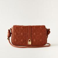 Sasha Quilted Crossbody Bag with Strap and Magnetic Button Closure