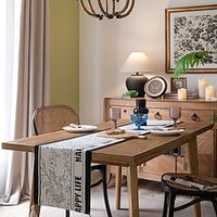 Christmas Decoration Table Runner, Seasonal Winter Holiday Kitchen Dining Table Decoration for Indoor Outdoor Home Party Decor Christmas Decoration Lightinthebox - thumbnail