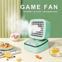 Portable Mini Air Conditioning USB Air Cooler Fan Quiet Humidifier Water Cooled Air Cooling Fan For Office Home With LED Light Lightinthebox - thumbnail