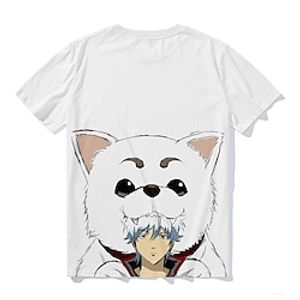 Gintama Gintoki Sakata T-shirt Anime Cartoon Anime 3D Harajuku Graphic T-shirt For Men's Women's Unisex Adults' Hot Stamping 100% Polyester miniinthebox