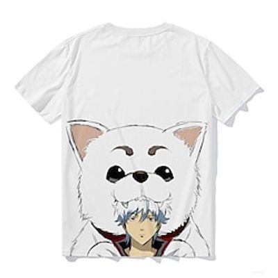 Gintama Gintoki Sakata T-shirt Anime Cartoon Anime 3D Harajuku Graphic T-shirt For Men's Women's Unisex Adults' Hot Stamping 100% Polyester miniinthebox