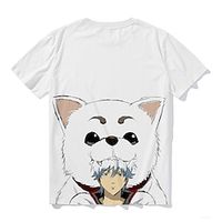 Gintama Gintoki Sakata T-shirt Anime Cartoon Anime 3D Harajuku Graphic T-shirt For Men's Women's Unisex Adults' Hot Stamping 100% Polyester miniinthebox - thumbnail