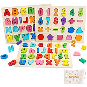 Building Blocks Jigsaw Puzzle Educational Toy Math Toy Number Letter compatible Wooden Legoing Boys' Girls' Toy Gift  Kid's Lightinthebox