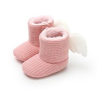 Girls' Boots Infant shoes Baby Shoes Snow Boots Knit Cute First Walker(9m-2ys) Infants(0-9m) Daily Indoor Indoor Light Pink Wine Gray Fall Winter / Mid-Calf Boots miniinthebox - thumbnail