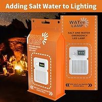 1pc LED Camping Lantern, Portable LED Salt Water Powered Emergency Light, Waterproof Camping Survival Gear for Power Outages, Hiking, Fishing, Start By Adding Salt Water, Sustainable Use for 200 Hours Lightinthebox - thumbnail