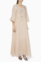 Embellished Organza Kaftan - thumbnail
