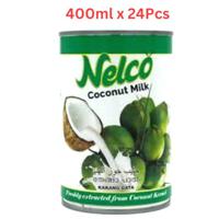 Nellara Nelco Coconut Milk (Liquid) 400Ml Can (Pack of 24)