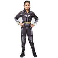 Black Widow Superhero Cosplay Costume One-Piece Girls' Movie Cosplay Anime Black Leotard  Onesie Halloween Masquerade Polyester Lightinthebox - thumbnail