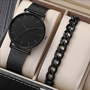 Ultra-thin Quartz Watch For Men Minimalist Mesh Women Fashion Business Stainless Steel Quartz Watches Zegarek Damski Watch Relojes Para Mujer Reloj miniinthebox