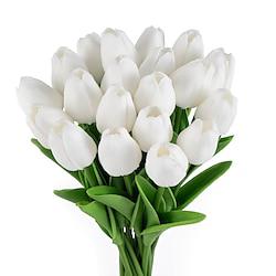 20pcs PU Tulip Simulation Flowers - Perfect for Home Decoration, Wedding Arrangements, or Adding a Touch of Elegance with Lifelike Tulip Blossoms Enhance Your Home Décor Lightinthebox