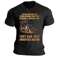 They Had Just Liberated a Nation Tee Men's Graphic Cotton T Shirt Sports Classic Shirt Short Sleeve Comfortable Tee Street Holiday Summer Fashion Designer Clothing Lightinthebox