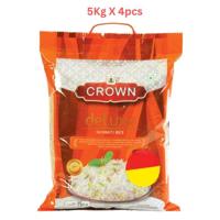 Crown Deluxe Basmati Rice 5Kg (Pack of 4)