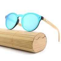 HD View Polarized Sunglasses Bamboo Frame Eyeglasses