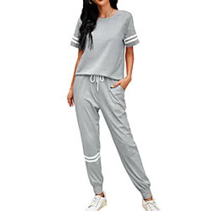 Women's Daily Wear Polyester Suits Others Spring S Lake blue Lightinthebox