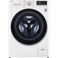 LG 10 Kg Front Load Washing Machine 1400 RPM, White - F4V5RYP0W - thumbnail