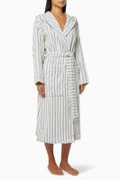 Hooded Bathrobe in Organic Cotton - thumbnail