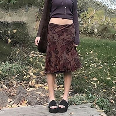 Spicy Girls Punk  Gothic Y2K Year 2000 Skirt Masquerade Women's Japanese Cosplay Costumes Brown Lightinthebox