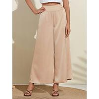 Casual Satin Wide Leg Trousers - thumbnail