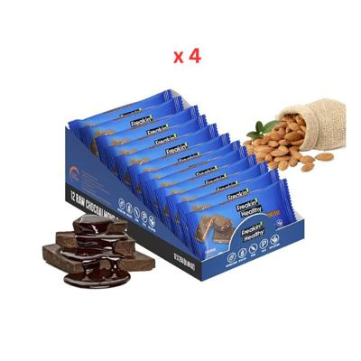 Freakin Healthy Snack Bar Raw Chocolate Almond 4X12X25G