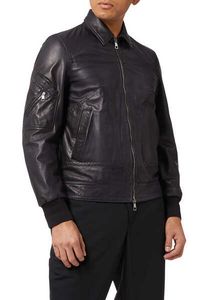 Leather Bomber Jacket