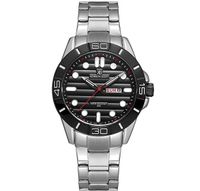 Kenneth Scott Men's Analog Black Dial Watch - K22043-SBSB