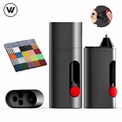 Wowstick Cordless Electric Hot Melts Glue Pen Gluer 2000mAh Type-C Rechargeable DIY Art Craft Glue Pen 20pcs Glue Sticks miniinthebox