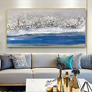 Handmade Oil Painting Canvas Wall Art Decoration Abstract Art Painting Minimalist Style for Home Decor Stretched Frame Hanging Painting Lightinthebox