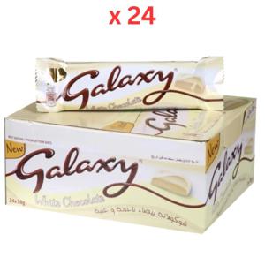 Galaxy Smooth White Chocolate Bar 38g Box Of 24