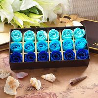 18Pcs Rose Soap Flower Soap Petals Wedding Gifts Cleaning Supplies